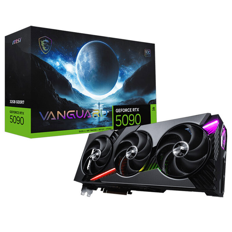 کارت گرافیک MSI GeForce RTX 5090 VANGUARD SOC 32GB GDDR7 512Bit
