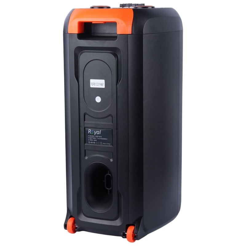 اسپیکر چمدانی بلوتوثی رویال RSP-810 + میکروفون و ریموت کنترل
