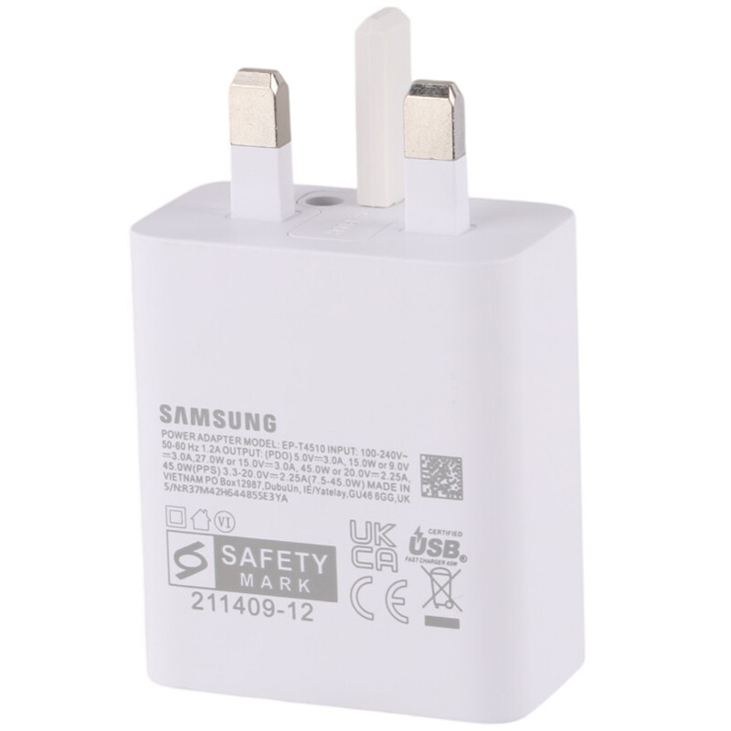 شارژر دیواری 45 وات سامسونگ EP-T4510 3Pin PD 3A