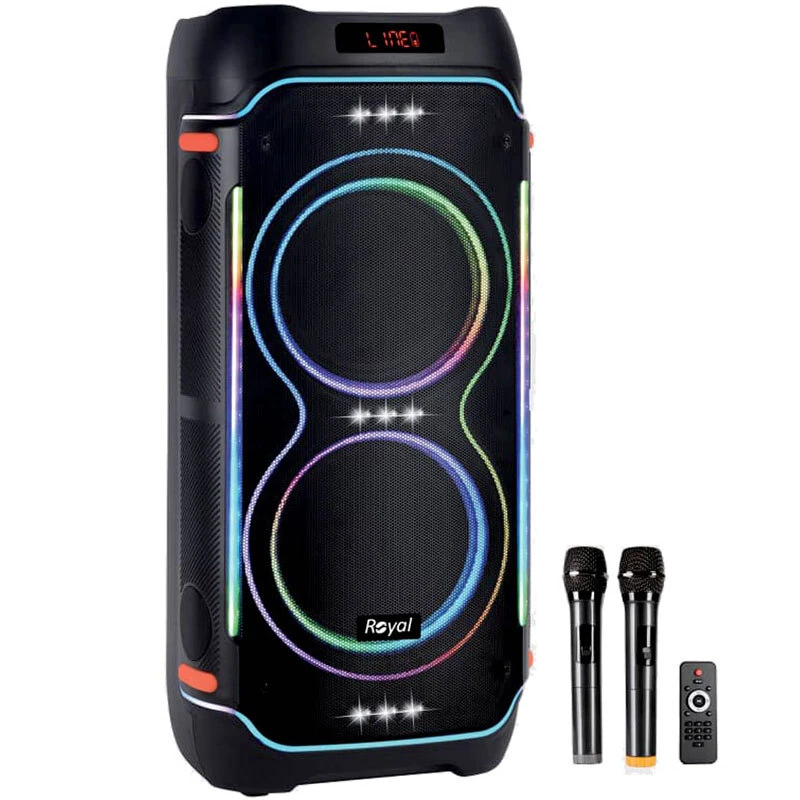 اسپیکر چمدانی بلوتوثی رویال Partybox RSB-1025 + میکروفون و ریموت کنترل