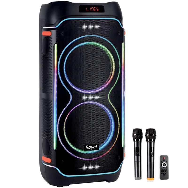 اسپیکر چمدانی بلوتوثی رویال Partybox RSB-1025 + میکروفون و ریموت کنترل
