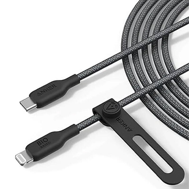 کابل تبدیل فست شارژ Anker A80b5 Type-C To Lightning PD 60W 0.9m