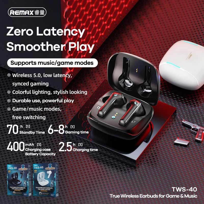 هندزفری بلوتوثی ریمکس TWS-40