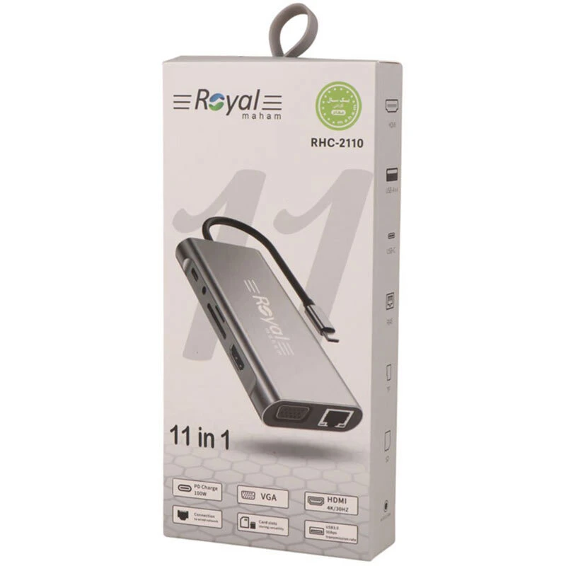 هاب 11 پورت Type-C رویال RHC-2110