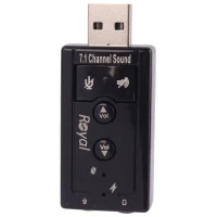 کارت صدا USB ولوم دار 7/1 رویال RS-701