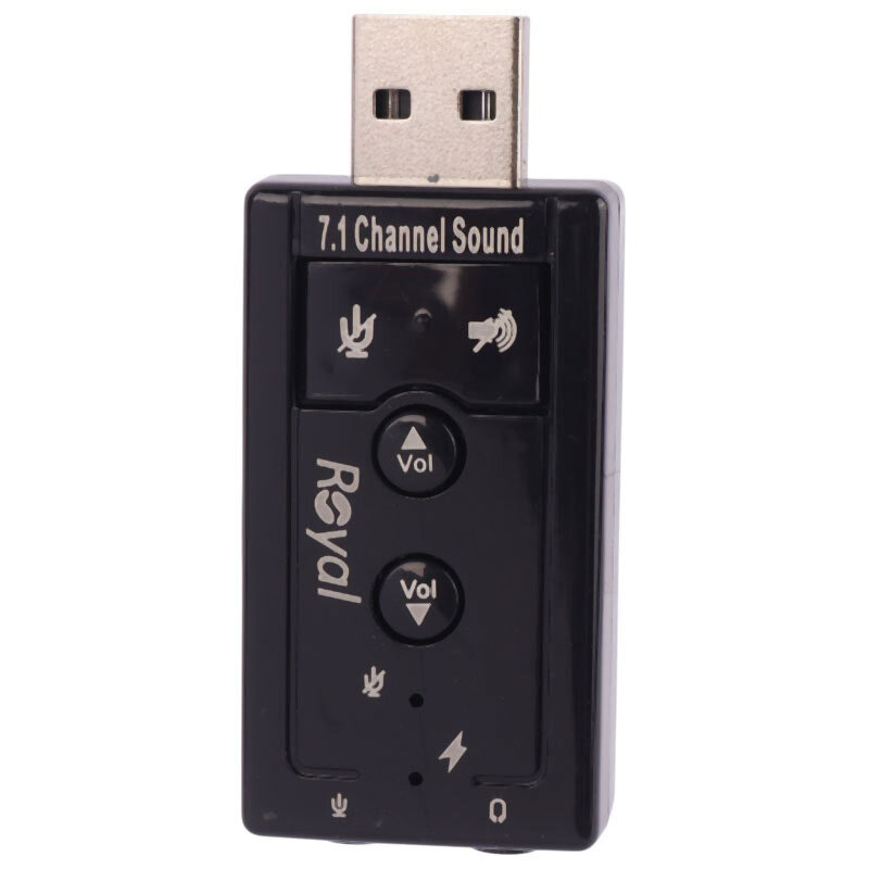 کارت صدا USB ولوم دار 7/1 رویال RS-701