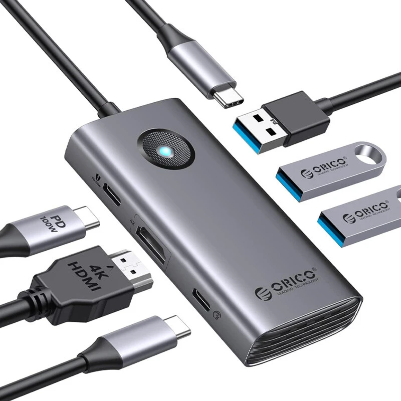 هاب 6 پورت Type-C اوریکو PW11-6P