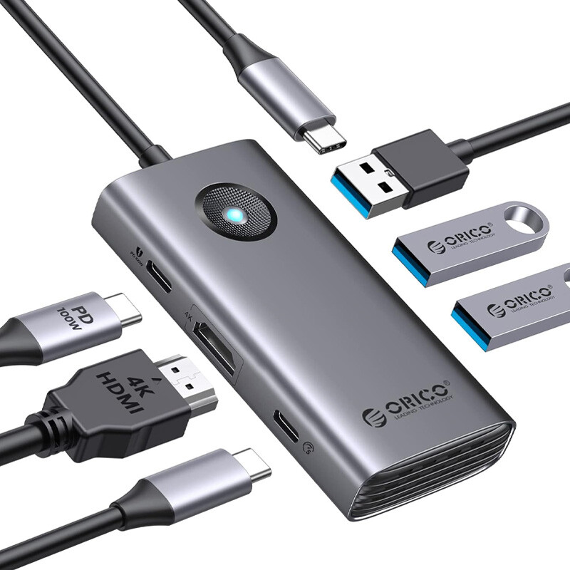 هاب 6 پورت Type-C اوریکو PW11-6P