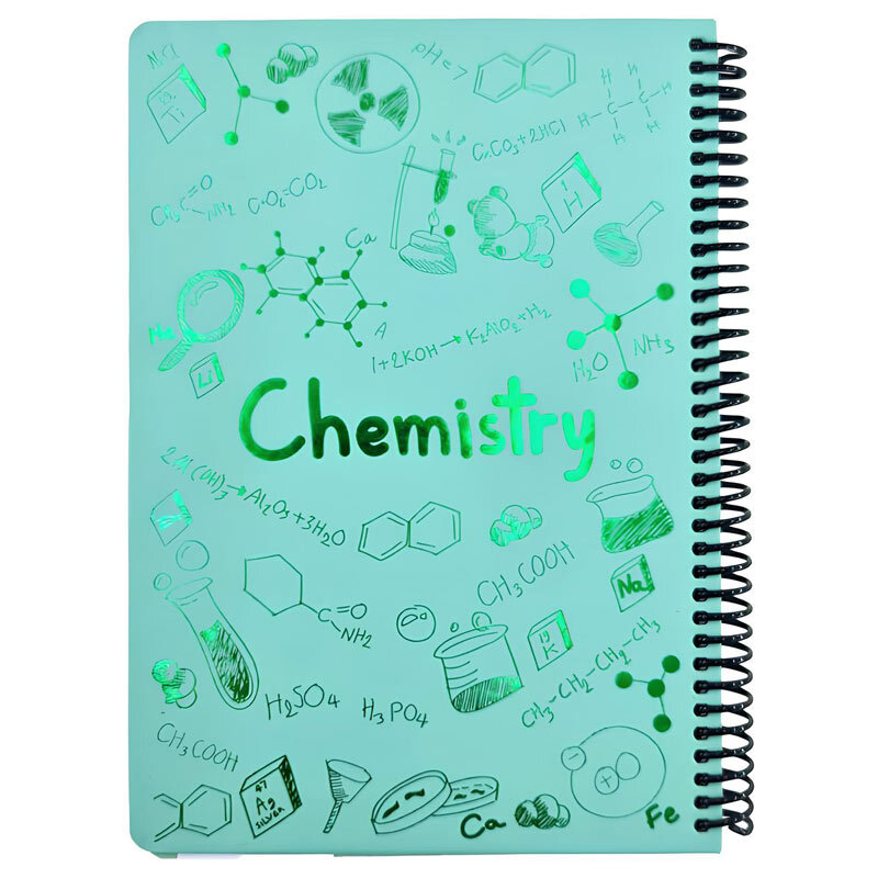 دفتر سیمی 100 برگ طرح Chemistry شاینی دات نوت