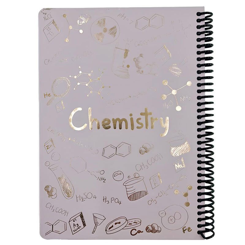 دفتر سیمی 100 برگ طرح Chemistry شاینی دات نوت