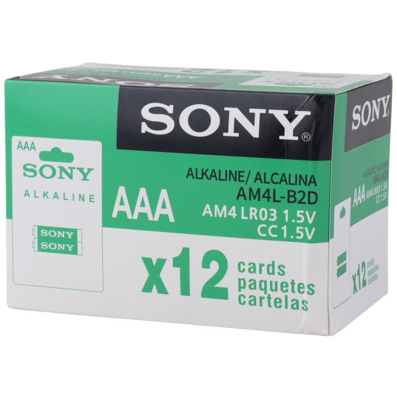 باتری دوتایی نیم قلمی سونی AM4L-B2D بسته 24 عددی