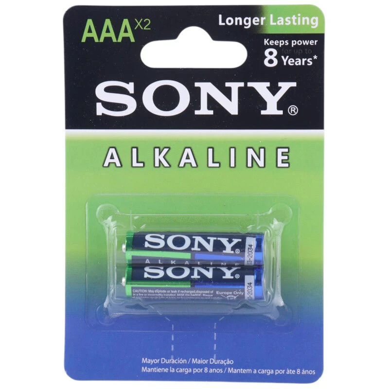 باتری دوتایی نیم قلمی سونی AM4L-B2D بسته 24 عددی