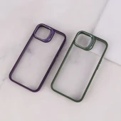 قاب PC آیفون iPhone 13 /14 استندشو با محافظ لنز رینگی