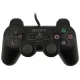 دسته بازی تک شوکدار Sony PS2 مشکی سیم ابریشمی