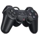 دسته بازی تک شوکدار Sony PS2 مشکی سیم ابریشمی