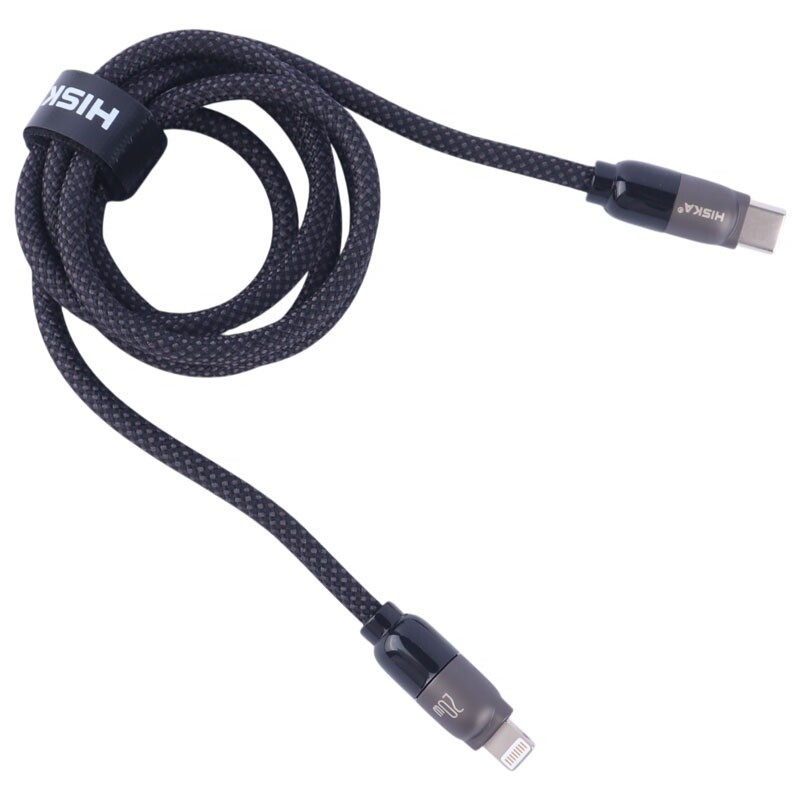 کابل تبدیل فست شارژ Hiska Jelly LX-901CL Type-C To Lightning QC3.0 PD 2.4A 20W 1m