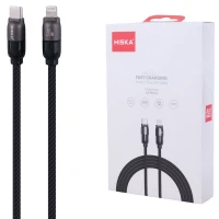 کابل تبدیل فست شارژ Hiska Jelly LX-901CL Type-C To Lightning QC3.0 PD 2.4A 20W 1m