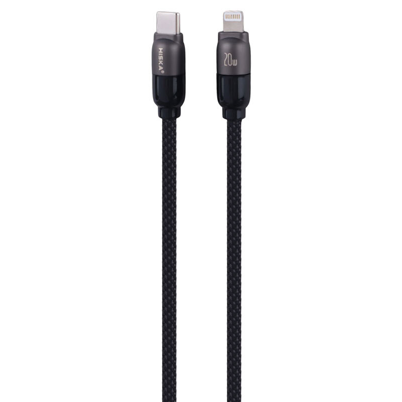 کابل تبدیل فست شارژ Hiska Jelly LX-901CL Type-C To Lightning QC3.0 PD 2.4A 20W 1m