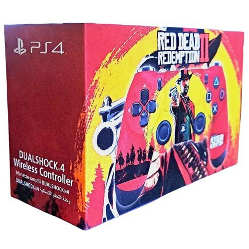 دسته بازی بی سیم SONY PlayStation 4 DualShock 4 طرح Red Dead Redemption 2