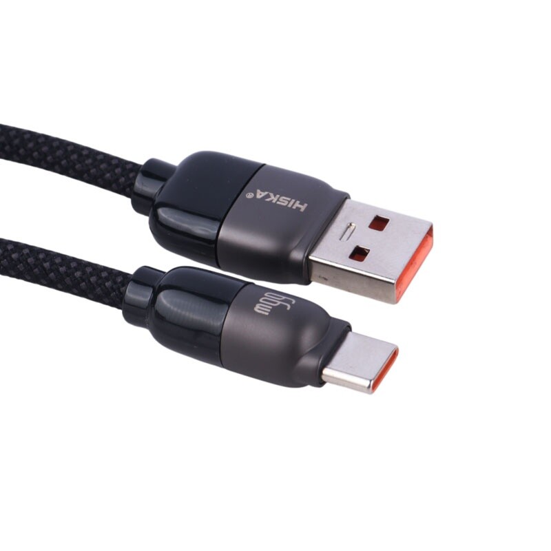 کابل تایپ سی فست شارژ Hiska Jelly LX-901AC 5A QC3.0 PD 66W 1m