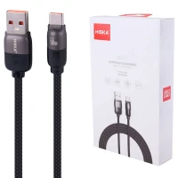 کابل تایپ سی فست شارژ Hiska Jelly LX-901AC 5A QC3.0 PD 66W 1m