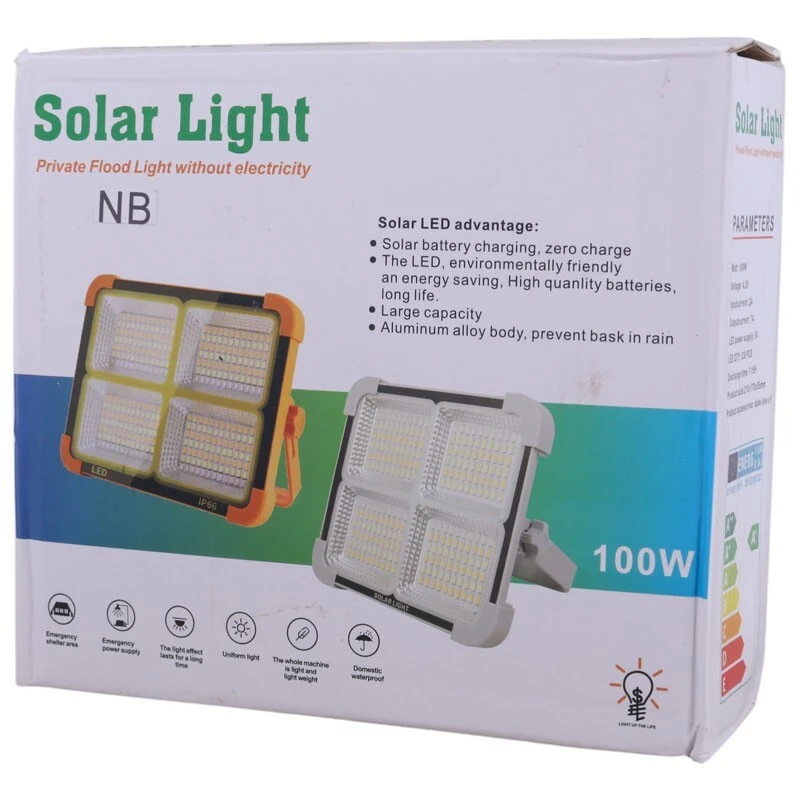 پروژکتور سیار شارژی و پاور بانک خورشیدی Solar Light