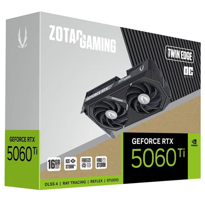 کارت گرافیک Zotac Gaming GeForce RTX 5060 Ti 16GB GDDR7 128Bit