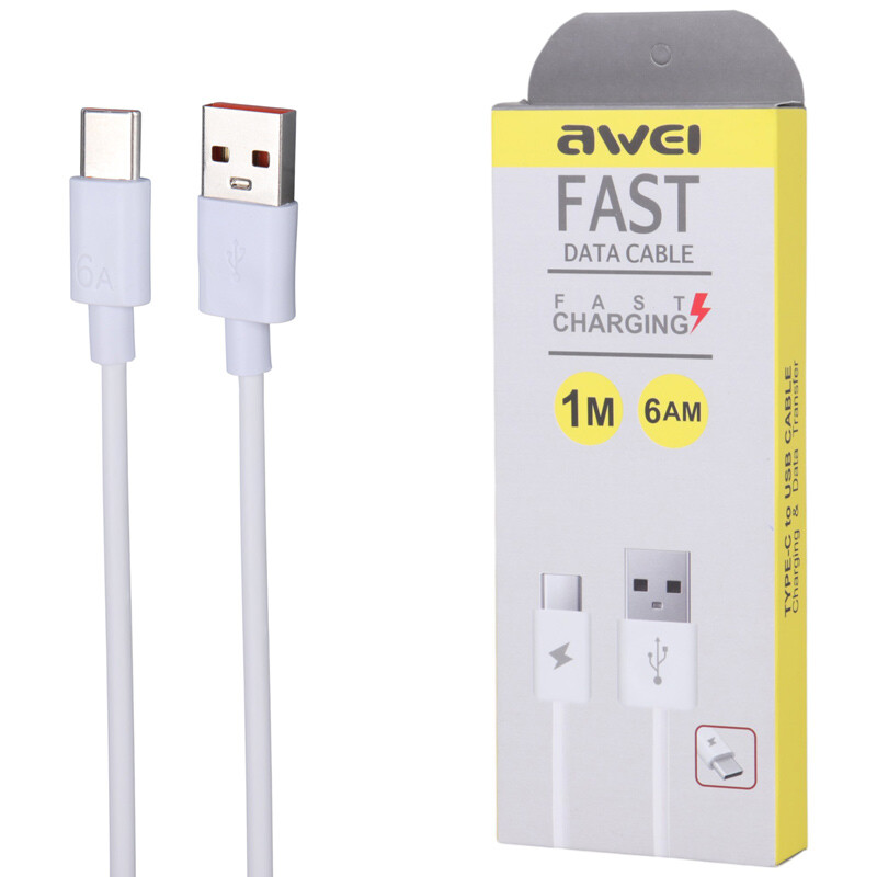 کابل تایپ سی فست شارژ AWEI Highcopy 1M