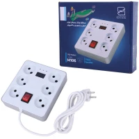 محافظ برق دیجیتال کامپیوتر و صوتی تصویری 6 خانه تیراژه M106 با کابل 1.8 متری