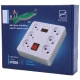 محافظ برق دیجیتال کامپیوتر و صوتی تصویری 6 خانه تیراژه M106 با کابل 1.8 متری