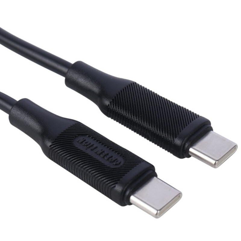 کابل تبدیل فست شارژ Green Lion GNPVC60CTCBK Type-C To Type-C PD 3A 60W 1m