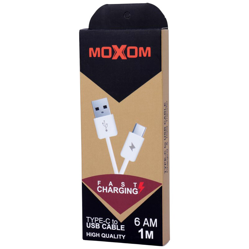 کابل تایپ سی فست شارژ Moxom Highcopy 1m