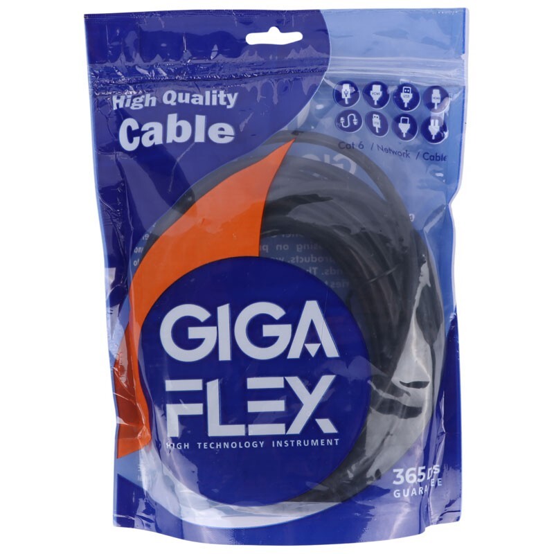 کابل شبکه Cat 6 گیگا فلکس طول 10 متر