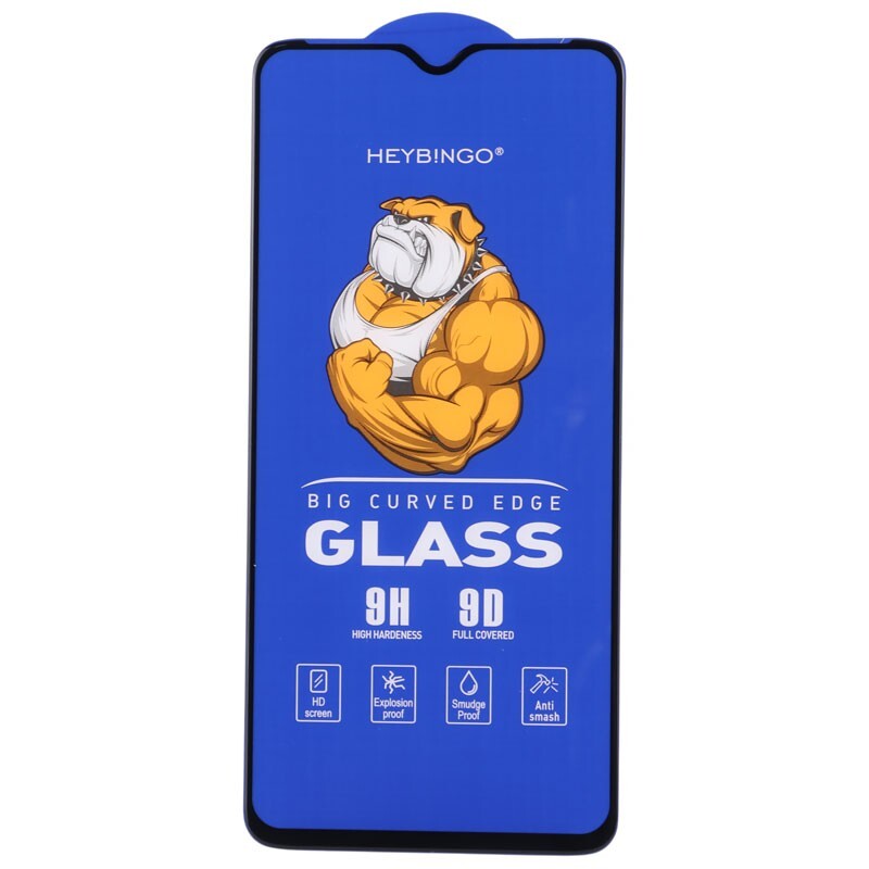 گلس فول چسب بینگو Big Curved شیائومی Redmi Note 8 Pro / Redmi Note 9 4G / Redmi 9 Power