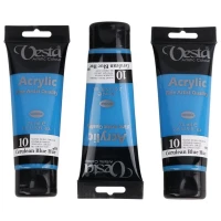 رنگ اکریلیک وستا Cerulean Blue Hue 10 حجم 75 میلی لیتر