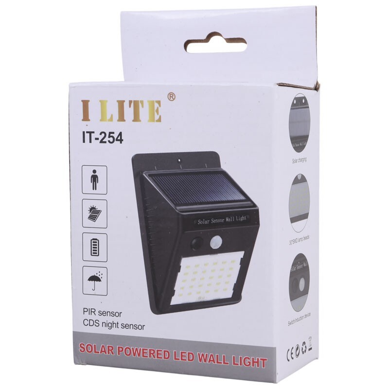 چراغ دیواری سنسوردار خورشیدی I Lite IT-254