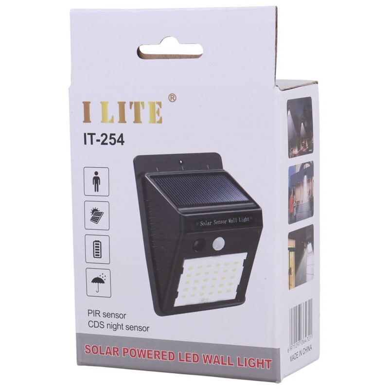 چراغ دیواری سنسوردار خورشیدی I Lite IT-254