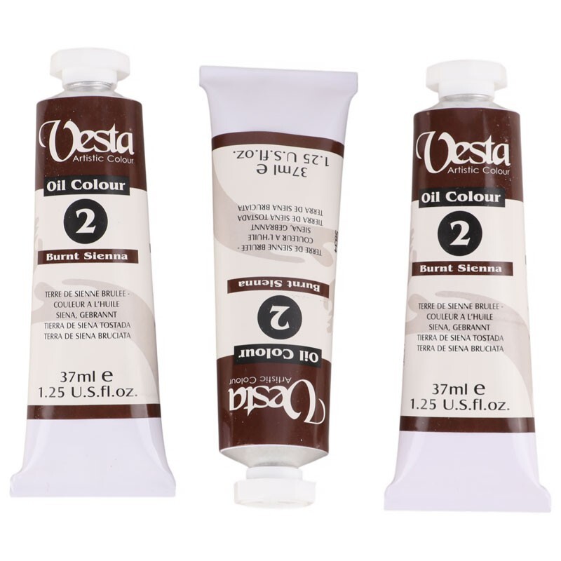 رنگ روغن وستا Burnt Sienna 2 حجم 37 میلی لیتر