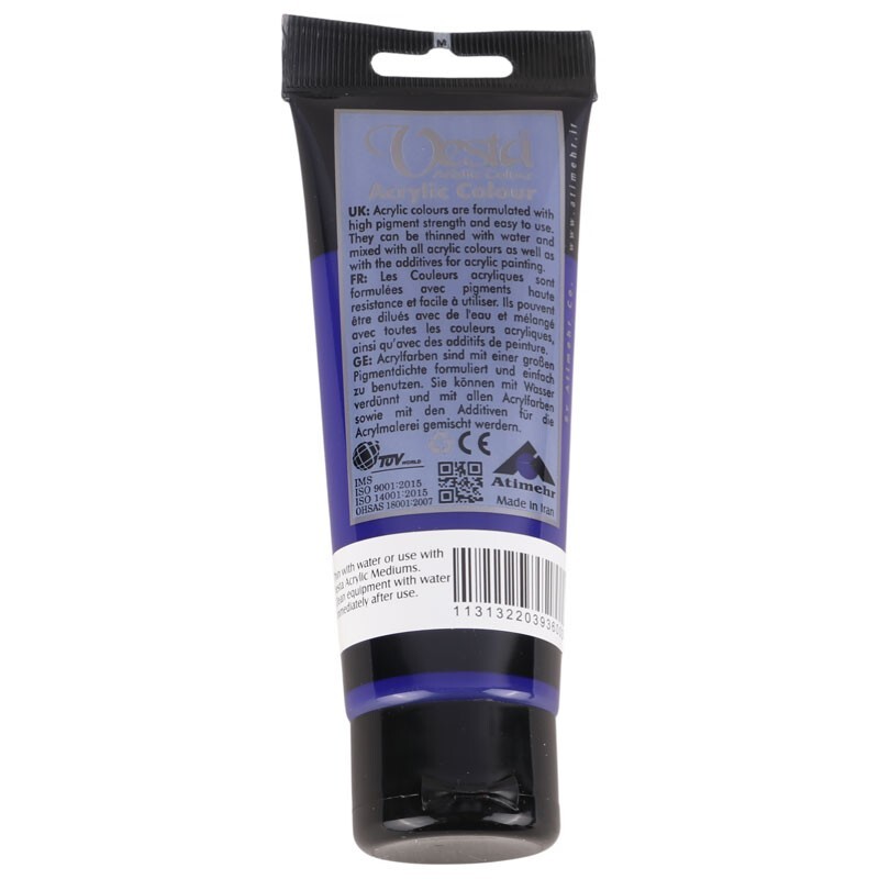 رنگ اکریلیک وستا French Ultramarine 21 حجم 75 میلی لیتر