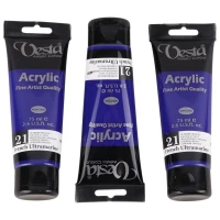 رنگ اکریلیک وستا French Ultramarine 21 حجم 75 میلی لیتر