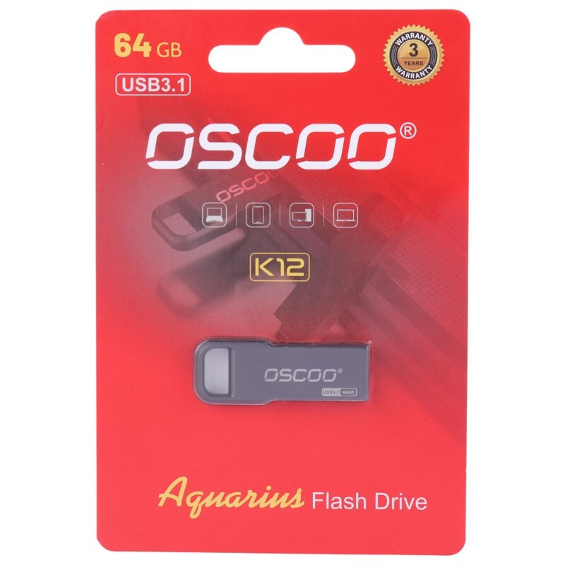 فلش 64 گیگ اوسکو Oscoo Aquarius K12 USB3.1