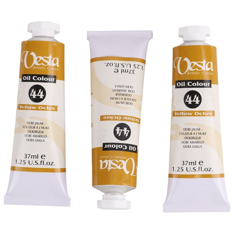 رنگ روغن وستا Yellow Ochre 44 حجم 37 میلی لیتر
