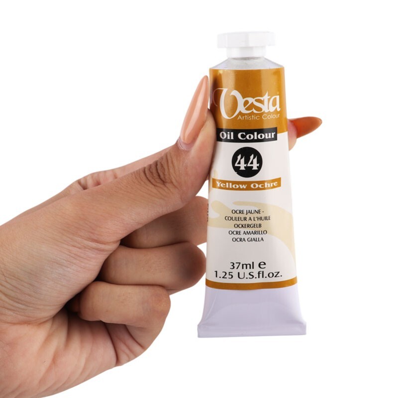 رنگ روغن وستا Yellow Ochre 44 حجم 37 میلی لیتر