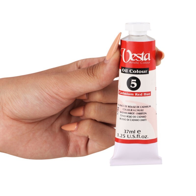 رنگ روغن وستا Cadmium Red Hue 5 حجم 37 میلی لیتر