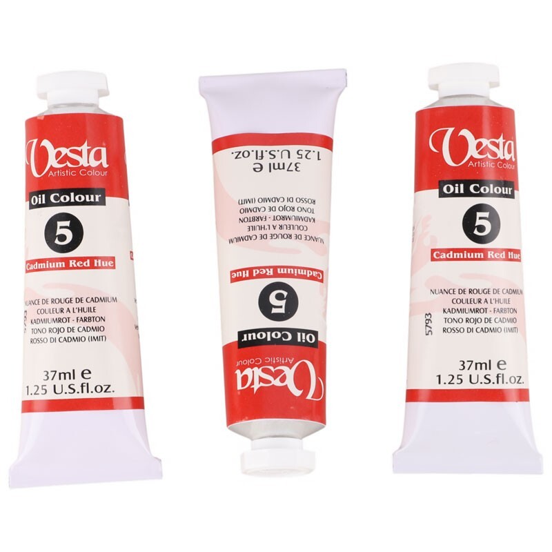 رنگ روغن وستا Cadmium Red Hue 5 حجم 37 میلی لیتر