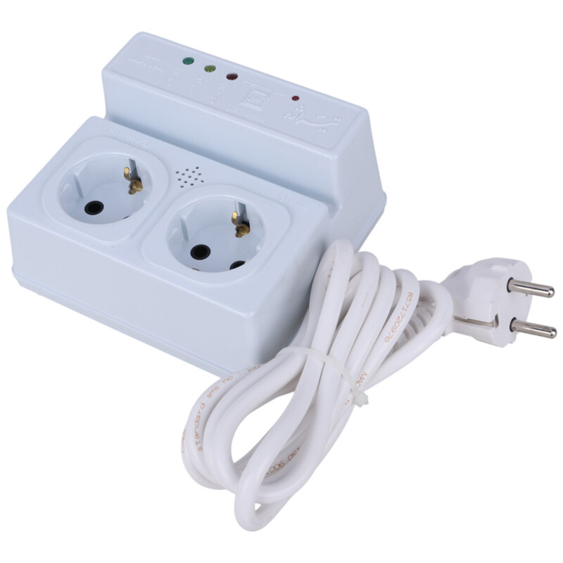 محافظ برق یخچال و فریزر دو کاره 2 خانه ارت دار تیراژه AVA با کابل 1.8 متری