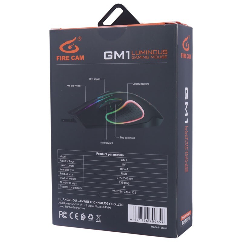 موس گیمینگ فایر کم GM1