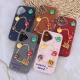 قاب چرمی ژله ای Leather طرح M&M برجسته