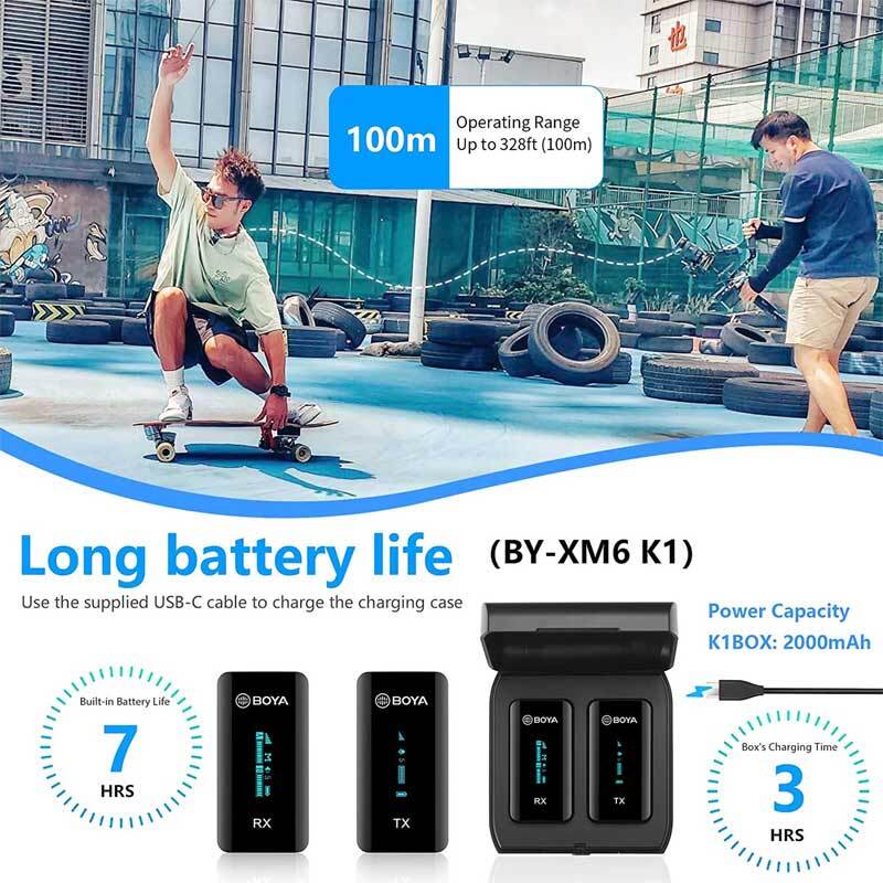 میکروفون یقه ای بی سیم Boya BY-XM6-K1