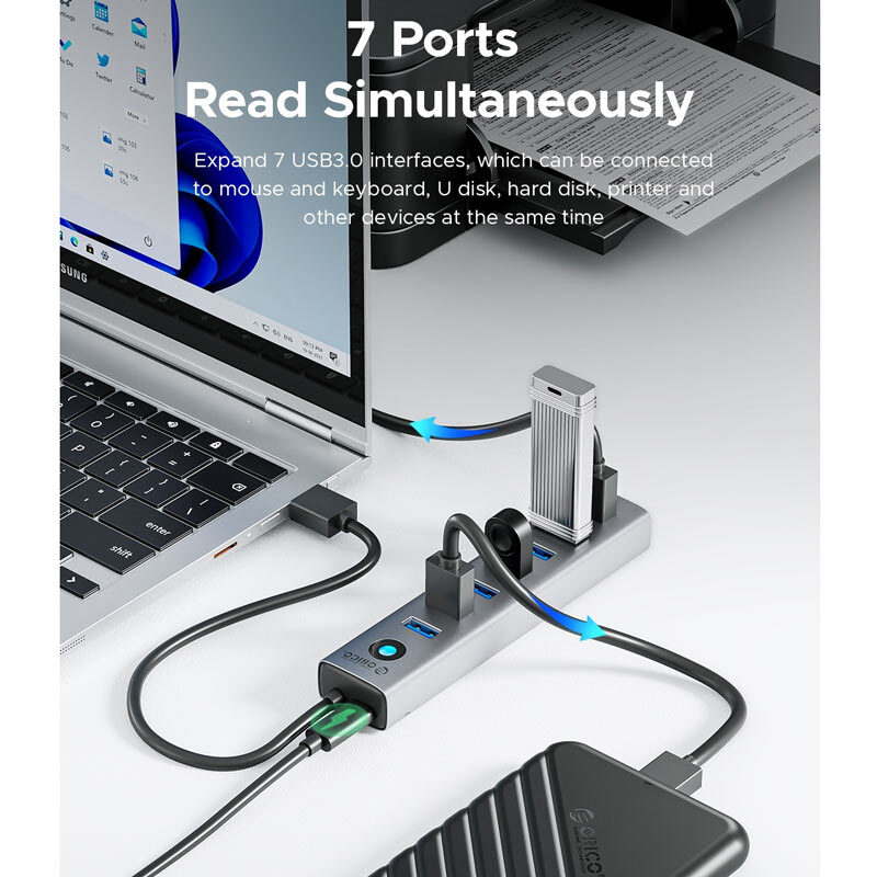 هاب 7 پورت USB 3.0 اوریکو CL7U-U3